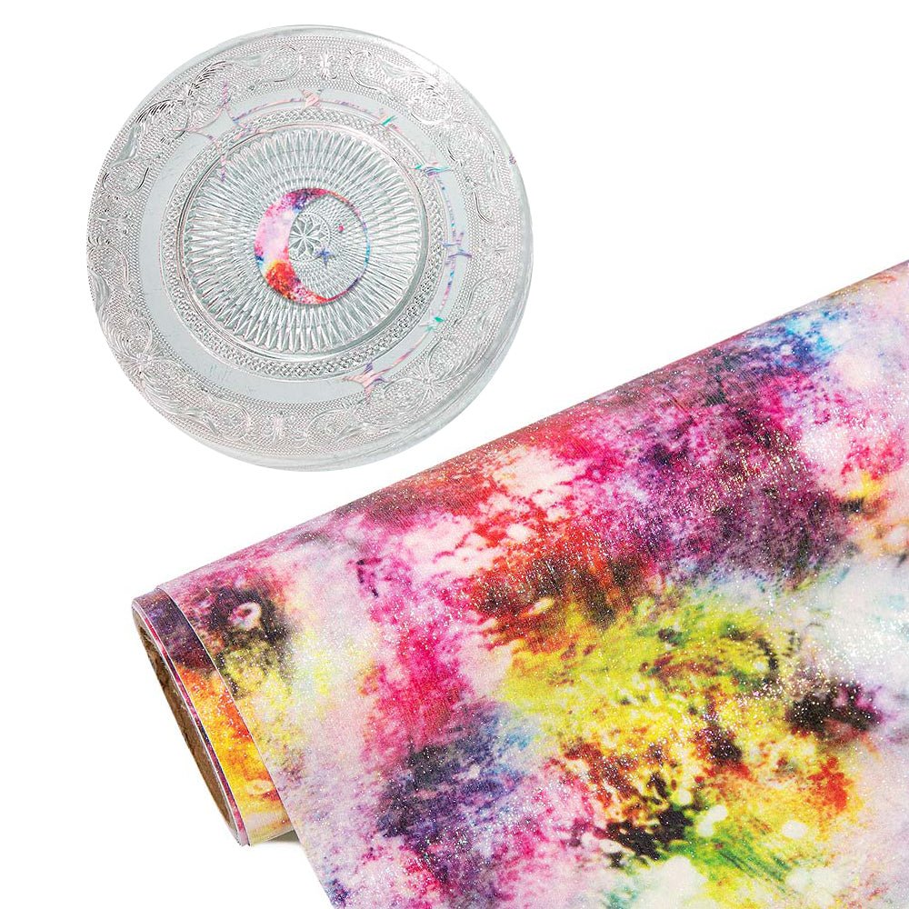 Brushed Rainbow Adhesive Vinyl - Adhesive Craft Vinyl - Ahijoy
